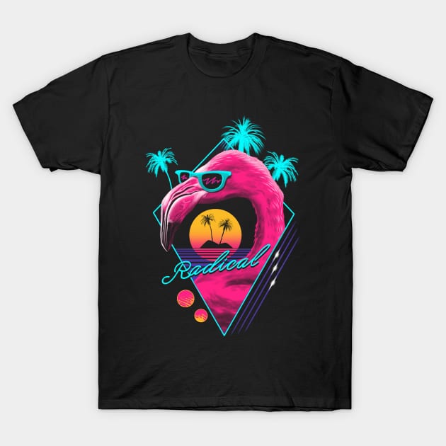 Rad Flamingo T-Shirt by Vincent Trinidad Art